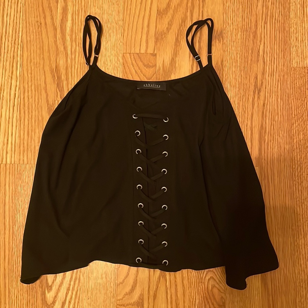 Cross stitch black top